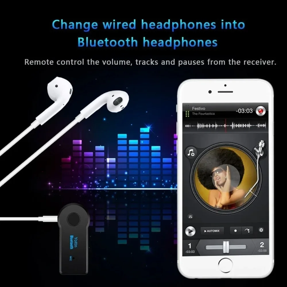 Bluetooth4.2 AUX Audio Stereo  - огляд і ціна Audio Without Music
