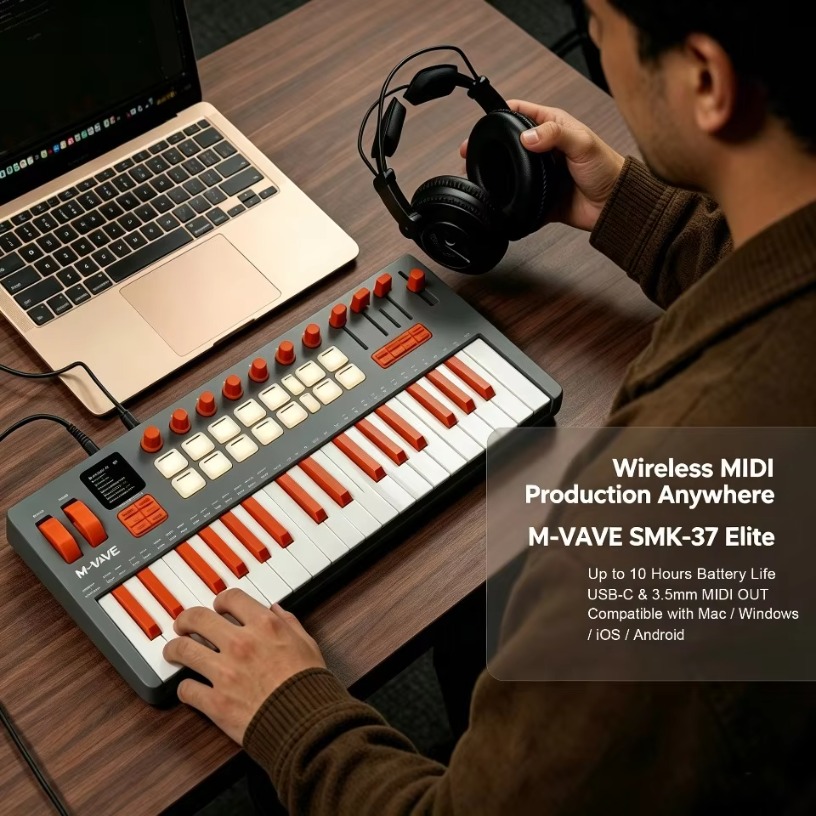 M-VAVE SMK-37 Elite Wireless M - огляд і ціна Midi Controller Pad
