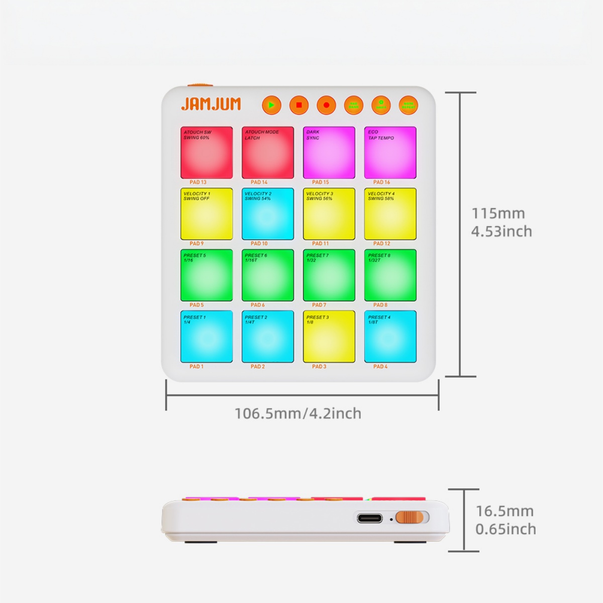 JAMJUM JP-MINI Wireless MIDI P - огляд і ціна Midi Controller Pad