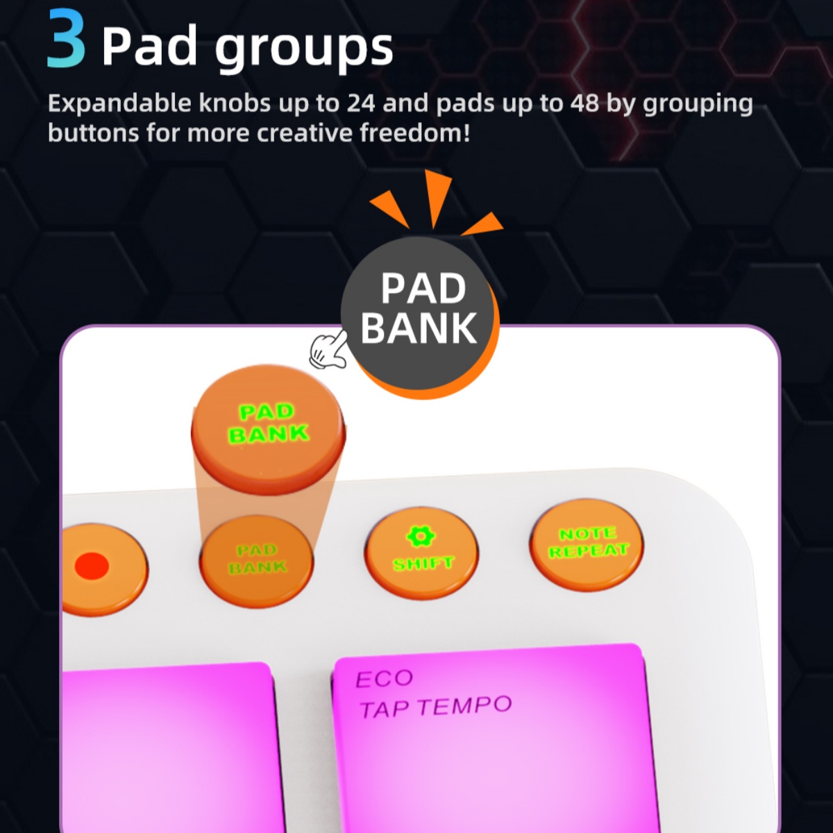 JAMJUM JP-MINI Wireless MIDI P - огляд і ціна Midi Controller Pad