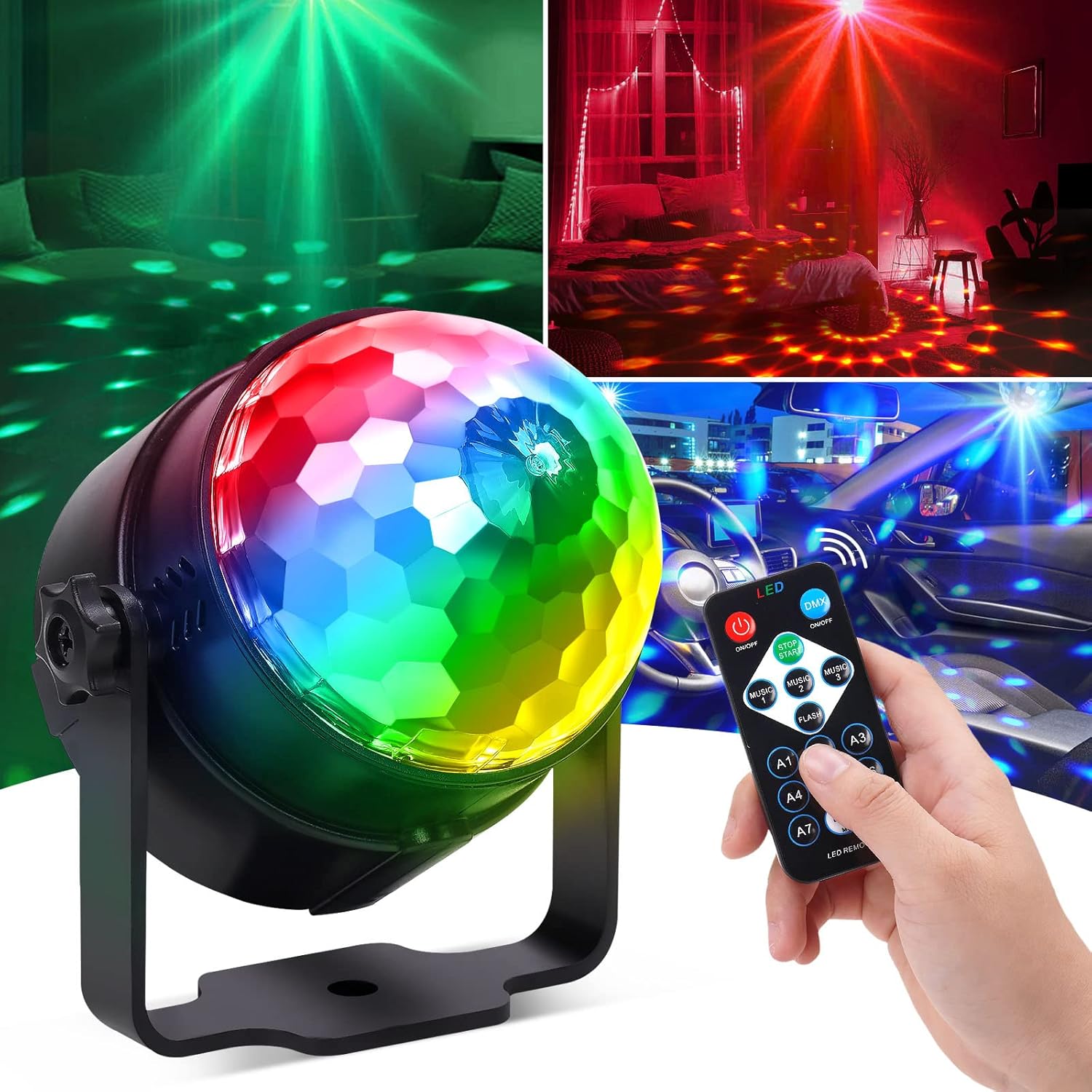 RGB LED Stage Disco Light Rota - огляд і ціна Audio Music Dj