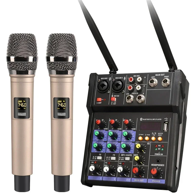 4 Channel USB Audio Mixer with - огляд і ціна Audio Music Dj
