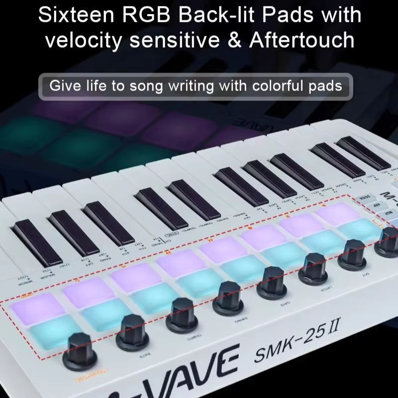 M-Vave Smk-25 Midi Keyboard Co - огляд і ціна Midi Controller Pad