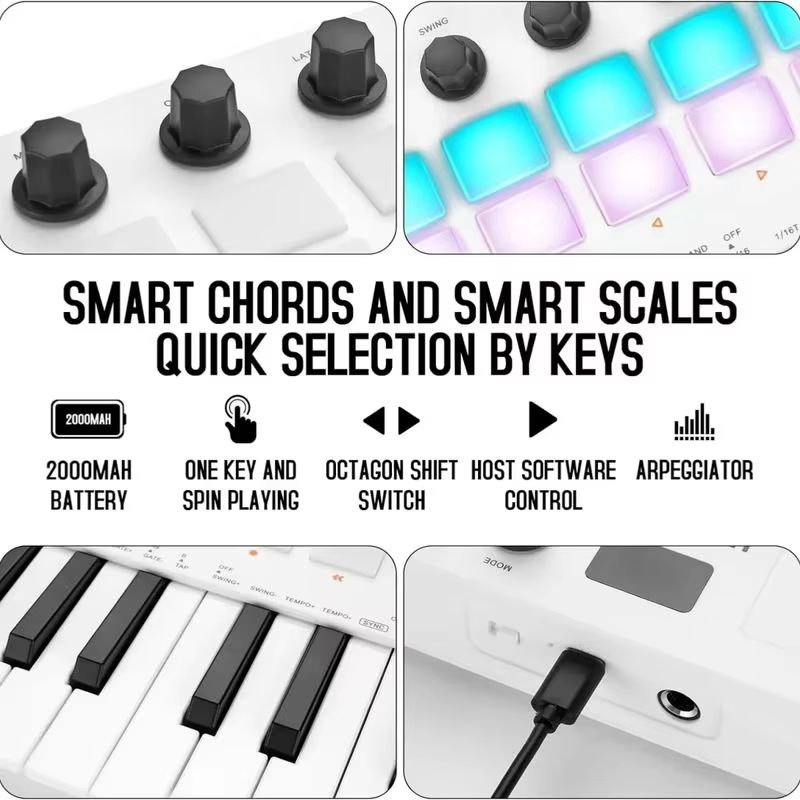 M-Vave Smk-25 Midi Keyboard Co - огляд і ціна Midi Controller Pad