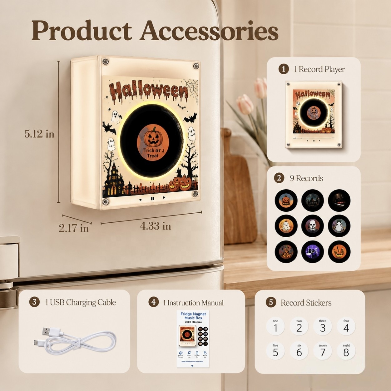Wholesale Custom Halloween Rot - огляд і ціна Audio Music Image