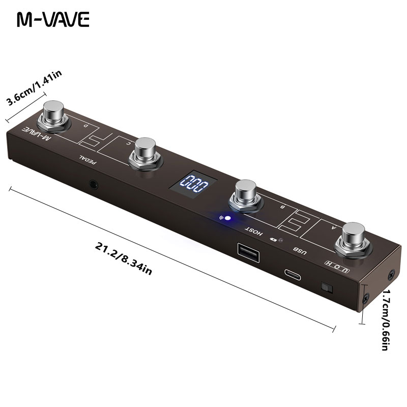 M-VAVE Digital Multi-Effects P - огляд і ціна Midi Controller Pad