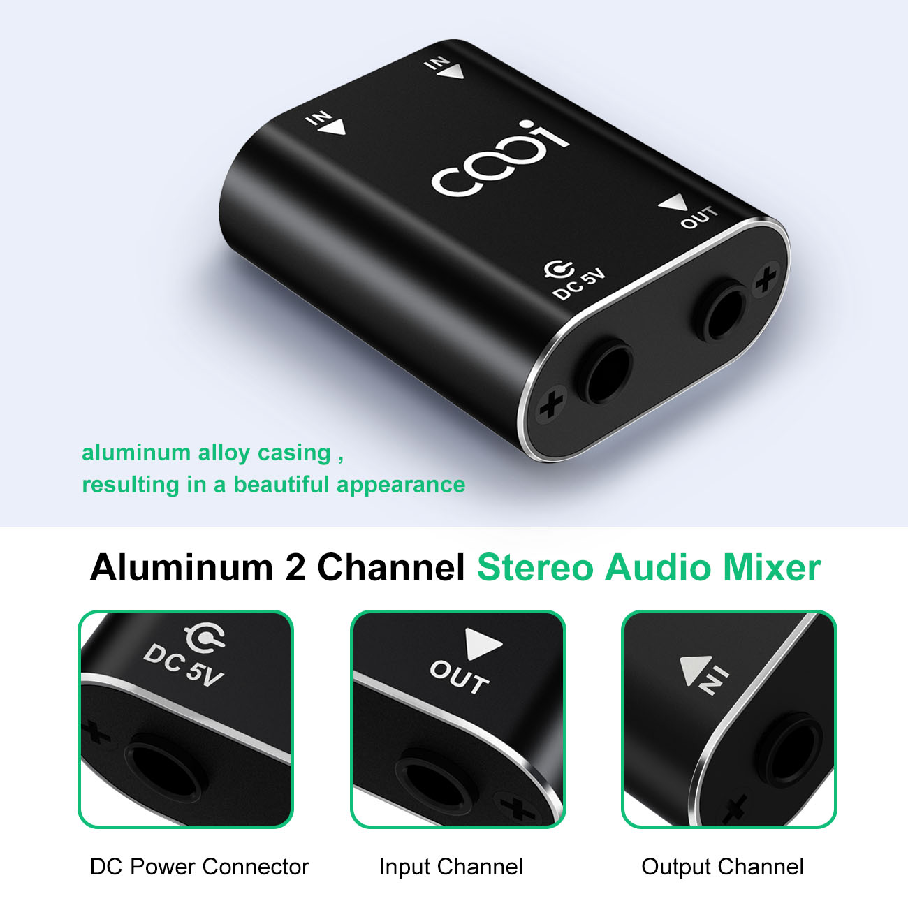 Cooidea 2 Channel Mini Stereo  - огляд і ціна Audio Music Dj