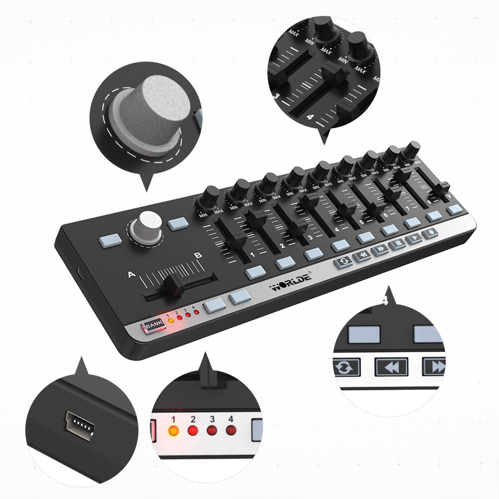 Worlde MIDI Controller EasyCon - огляд і ціна Midi Controller Pad