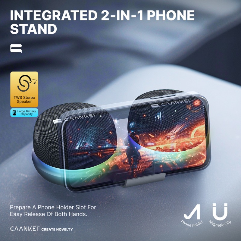 Magnetic Bluetooth Speaker wit - огляд і ціна Audio Music Spotify