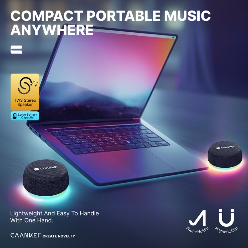 Magnetic Bluetooth Speaker wit - огляд і ціна Audio Music Spotify