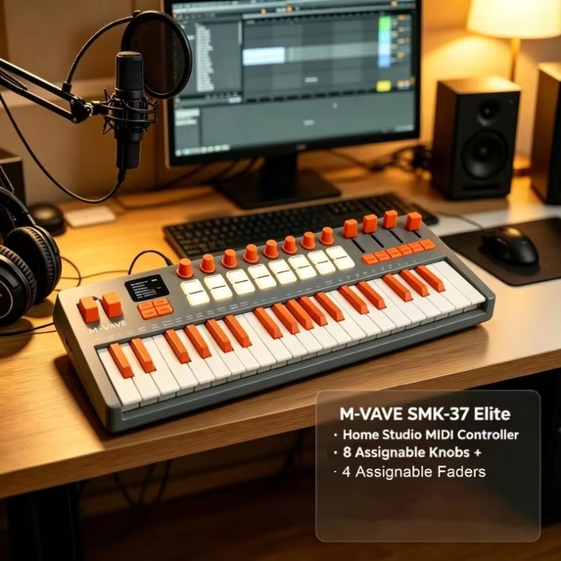 M-VAVE SMK-37 Elite MIDI Keybo - огляд і ціна Midi Controller Pad