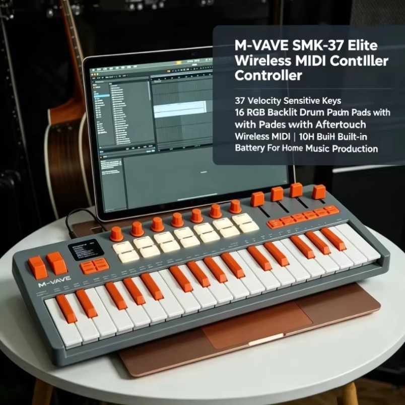 M-VAVE SMK-37 Elite MIDI Keybo - огляд і ціна Midi Controller Pad
