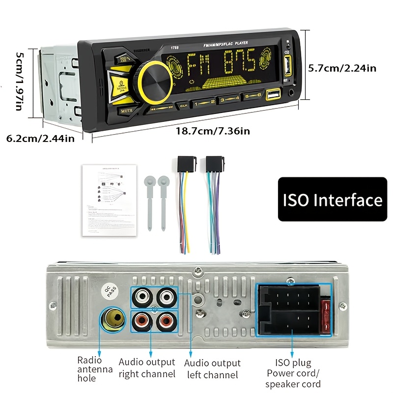 1DIN In-Dash FM Car Radio Ster - огляд і ціна Audio Without Music